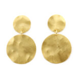 Aquaforte - Orecchini Argento 925/000 Placcato oro giallo 23 carati - Linea Vintage - Collezione Glamour