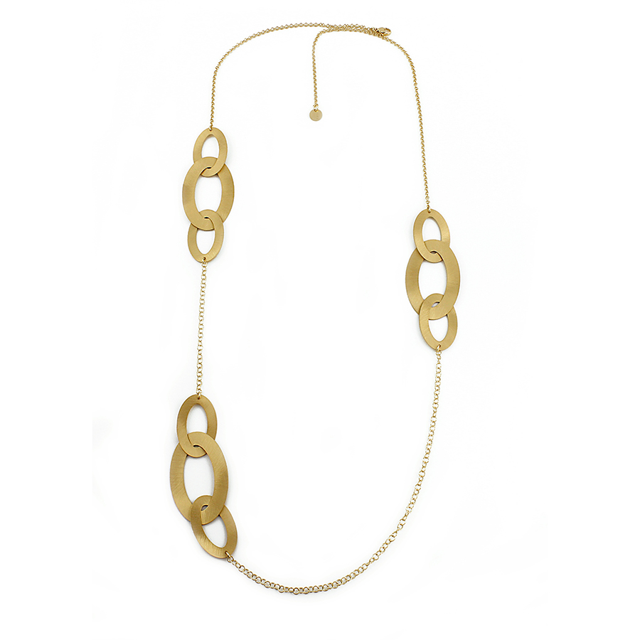 Aquaforte - Collana Argento 925/000 Placcato oro giallo 23 carati - Linea Vintage - Collezione Glamour