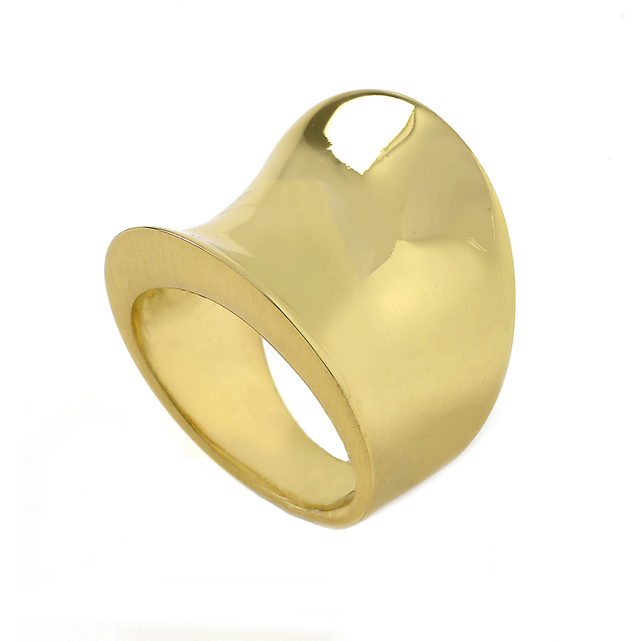 Aquaforte - Anello Argento 925/000 Placcato oro giallo 23 carati - Linea Vintage - Collezione Glamour