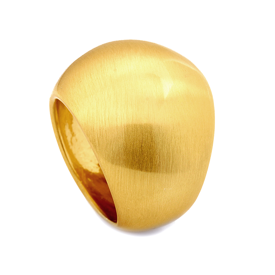 Aquaforte - Anello Argento 925/000 Placcato oro giallo 23 carati - Linea Vintage - Collezione Glamour