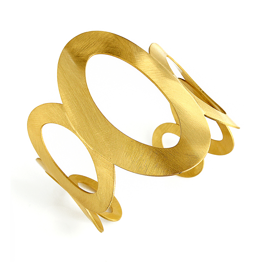 Aquaforte - Bracciale Argento 925/000 Placcato oro giallo 23 carati - Linea Vintage - Collezione Glamour