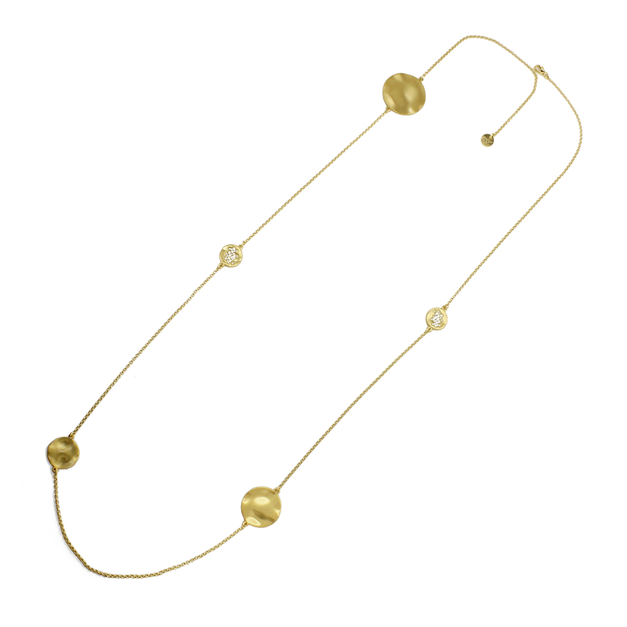 Aquaforte - Collana Argento 925‰ Placcato oro giallo 23 carati - Linea Onde - Collezione Glamour