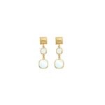 Aquaforte - Orecchini Argento 925/000 Placcato oro giallo 23 carati - Linea Aquacaramelle - Collezione Glamour