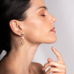 Aquaforte - Orecchini Argento 925/000 Placcato oro giallo 23 carati - Linea Aquacaramelle - Collezione Glamour