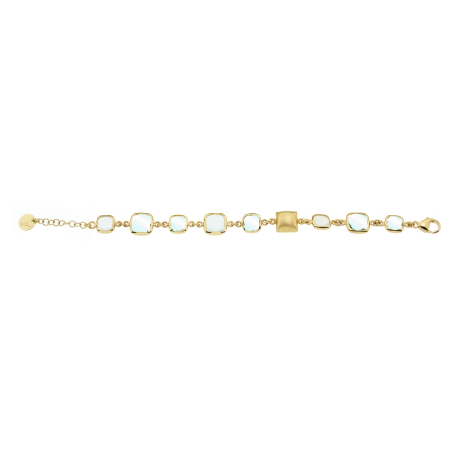 Aquaforte - Bracciale Argento 925/000 Placcato oro giallo 23 carati - Linea Aquacaramelle - Collezione Glamour