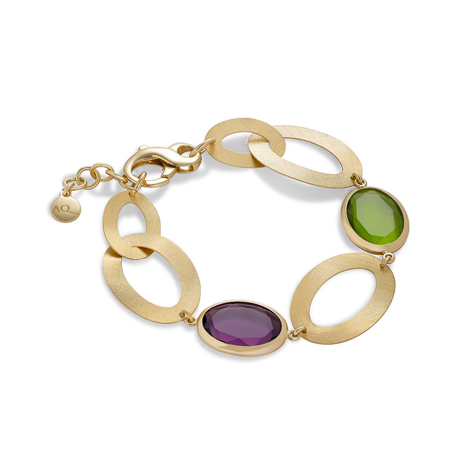 Bracciale Caramelle Vintage con paste vitree multicolore-0